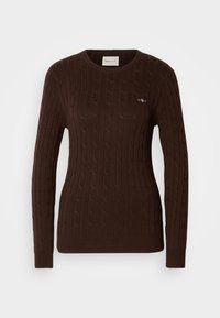 STRETCH C NECK - Vesta - deep brown