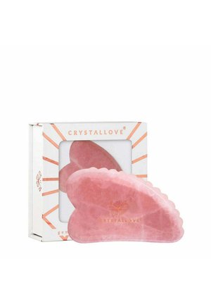 3D ROSE QUARTZ GUA SHA - Huidverzorgingstool - pink