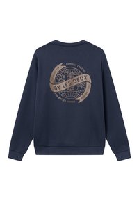 Les Deux GLOBE - Ikdienas džemperis - dark navy/tobacco brown