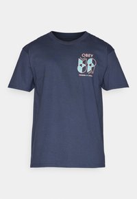 FREEDOM OF CHOICE UNISEX - Marškinėliai su spaudiniu - navy