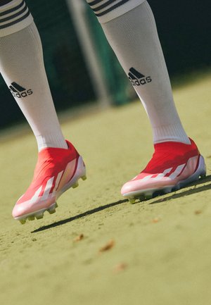 X CRAZYFAST ELITE LL FG - Scarpe da calcio per terreni duri - solar red/footwear white/team solar yellow 2