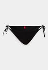 PURE SIDE TIE - Bikini bottoms - black