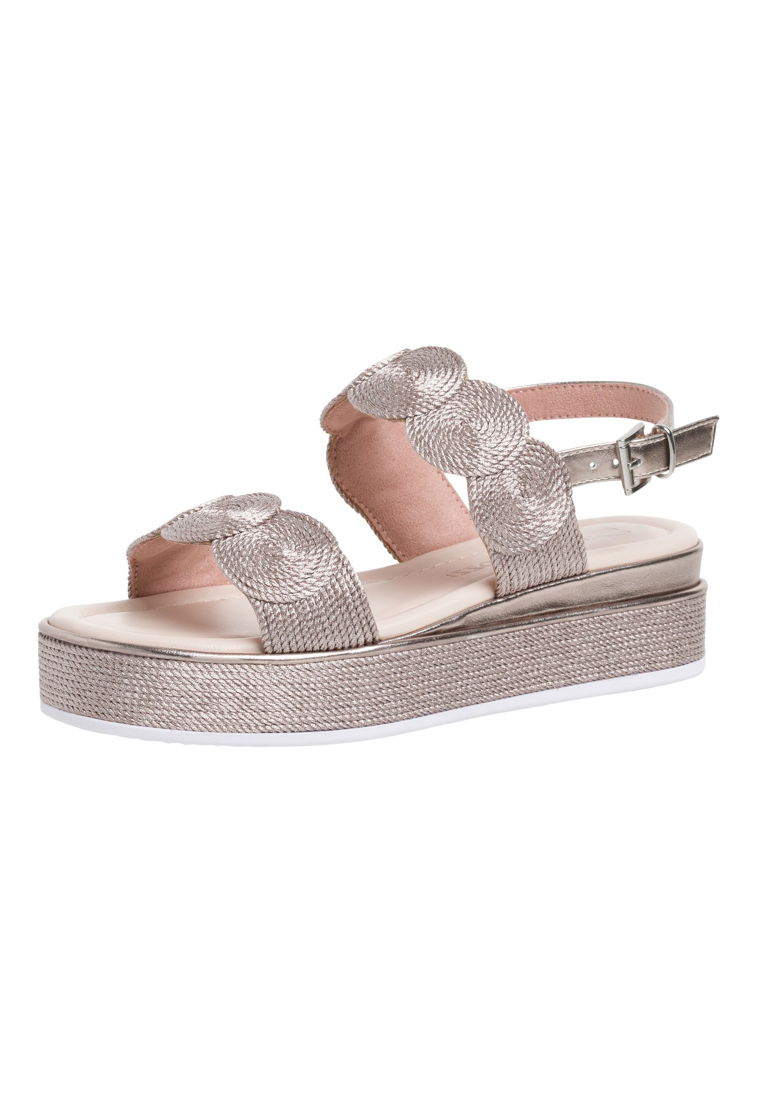 Marco Tozzi Sandalen met plateauzool - rose metallic/roze - Zalando.be