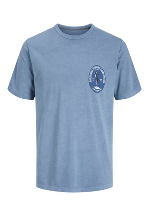 Jack & Jones PREMIUM, JPRBLUMAXWELL TEE - T-shirt con stampa - blue