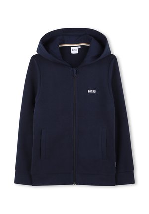 HOODED - Sweatjacke - navy