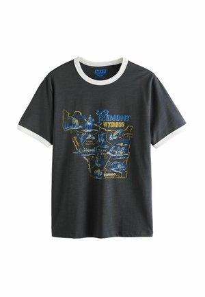 Next, REGULAR FIT - RINGER JAPANESE GRAPHIC - T-Shirt print - black