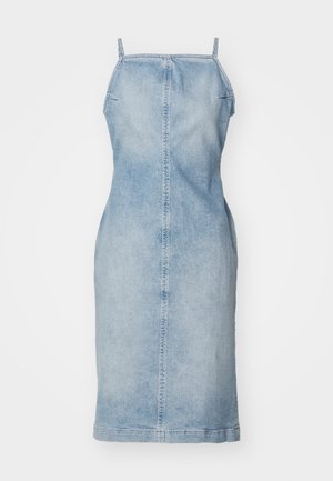 ESME DRESS APRON MIDI - Jeanskleid - fountain vintage