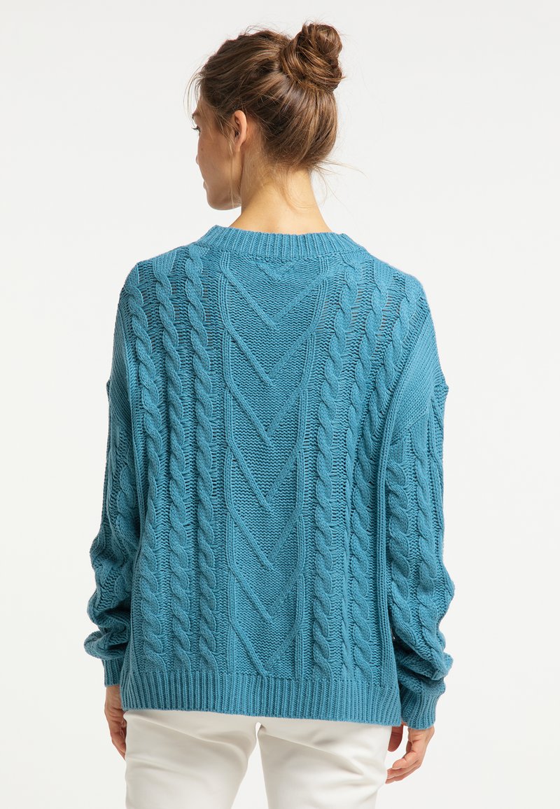 Damen Strickjacken | usha Strickpullover türkis - JX47919 Damen Strickjacken | usha Strickpullover türkis - JX47919