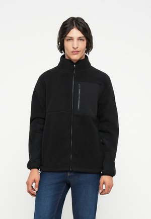 HIGH PILE JACKET - Fleecejas - black