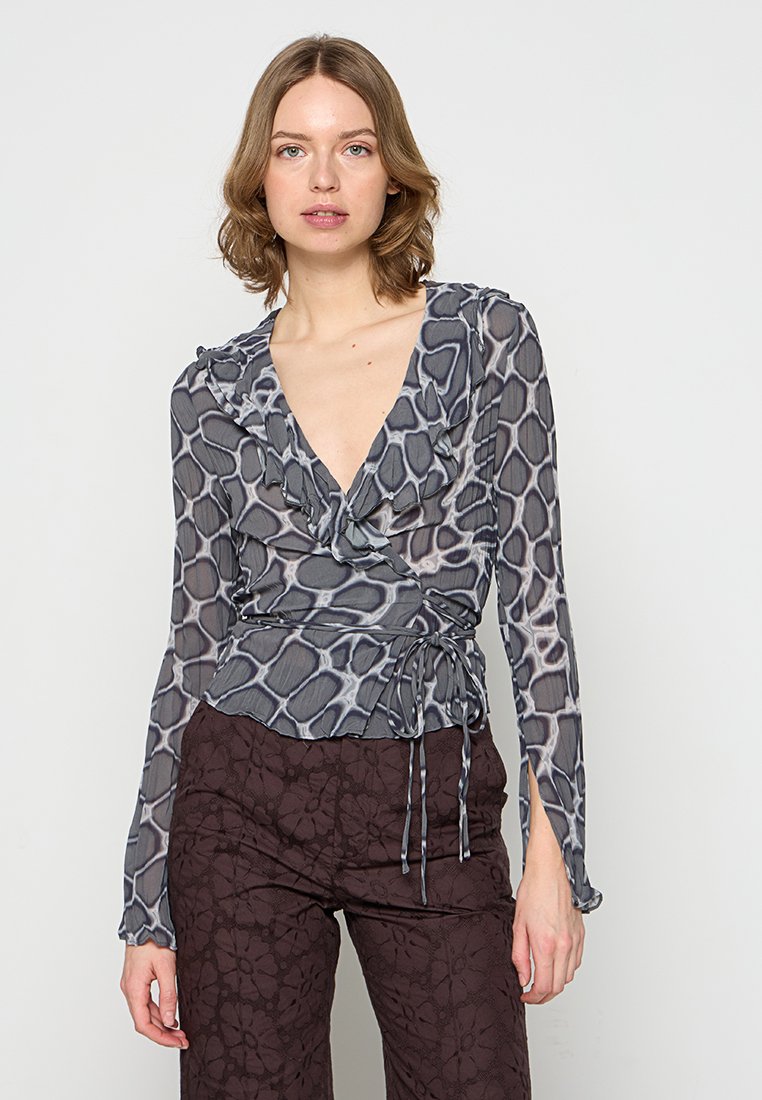 WOOD WOOD Blouse grijs