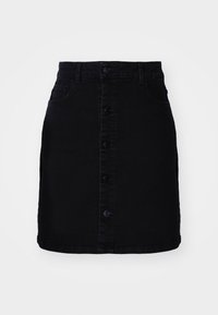 VMMEDUSA  SHORT SKATER SKIRT - Jupe portefeuille - black denim