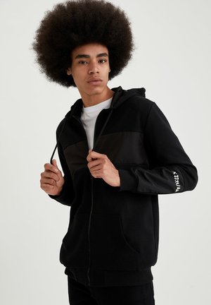 Sudadera con cremallera - black