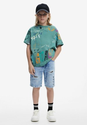 SHORT-SLEEVE - Print T-shirt - blue