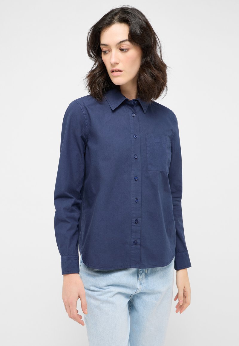 Mustang STYLE BIGNELL - Button-down blouse - blau