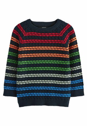 FINE GAUGE STRIPED KNITTED JUMPER - Strickpullover - multi