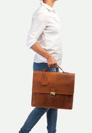 FUNDAMENTALS VINTAGE - Briefcase - cognac