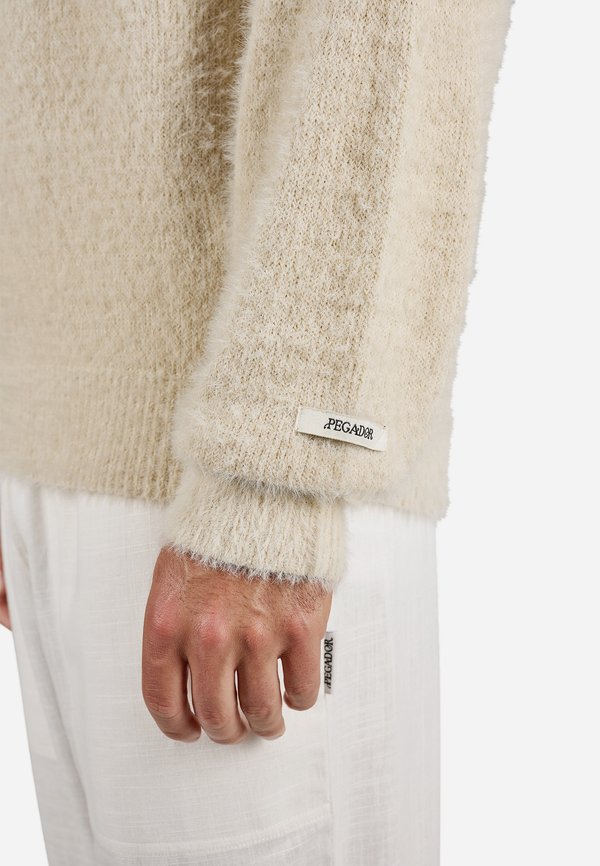 WATON FURRY KNIT SWEATER - Jumper - light beige4
