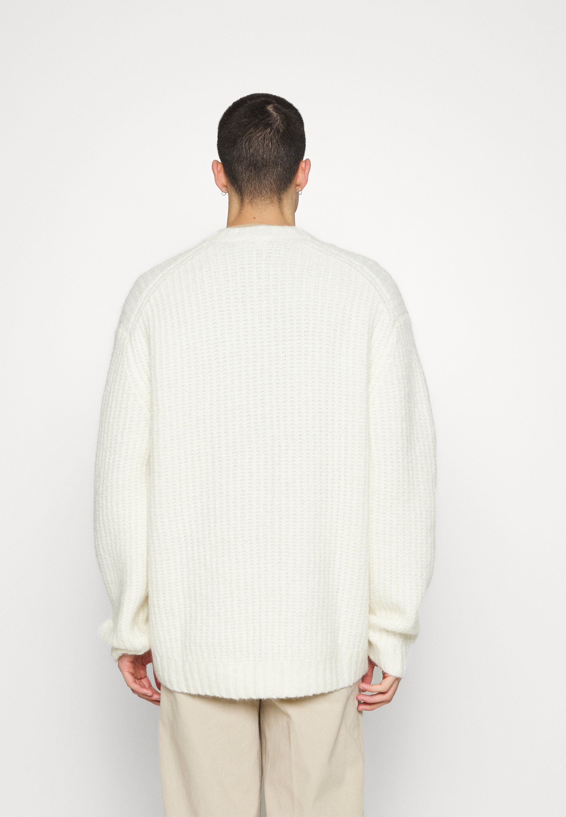Weekday COHEN VNECK - Jumper - white 