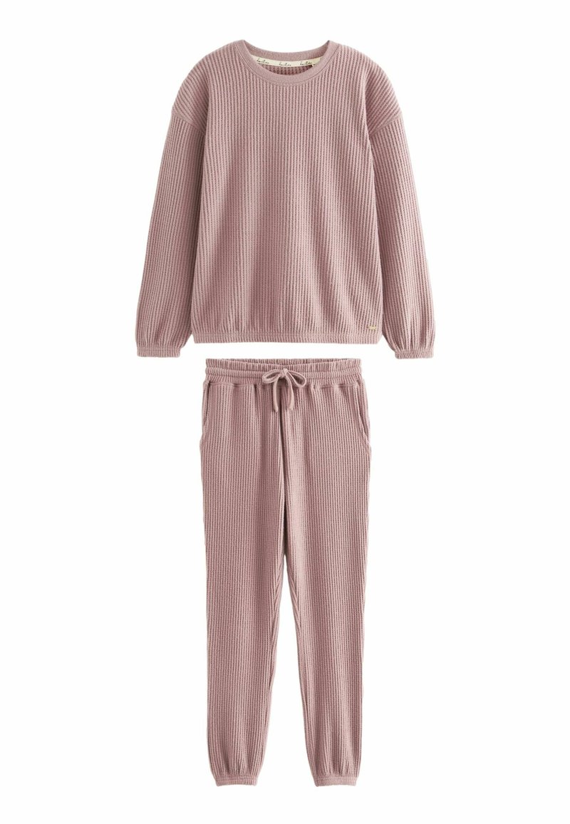 Next SOFT WAFFLE LONG SLEEVE - Nachtwäsche Set - pink