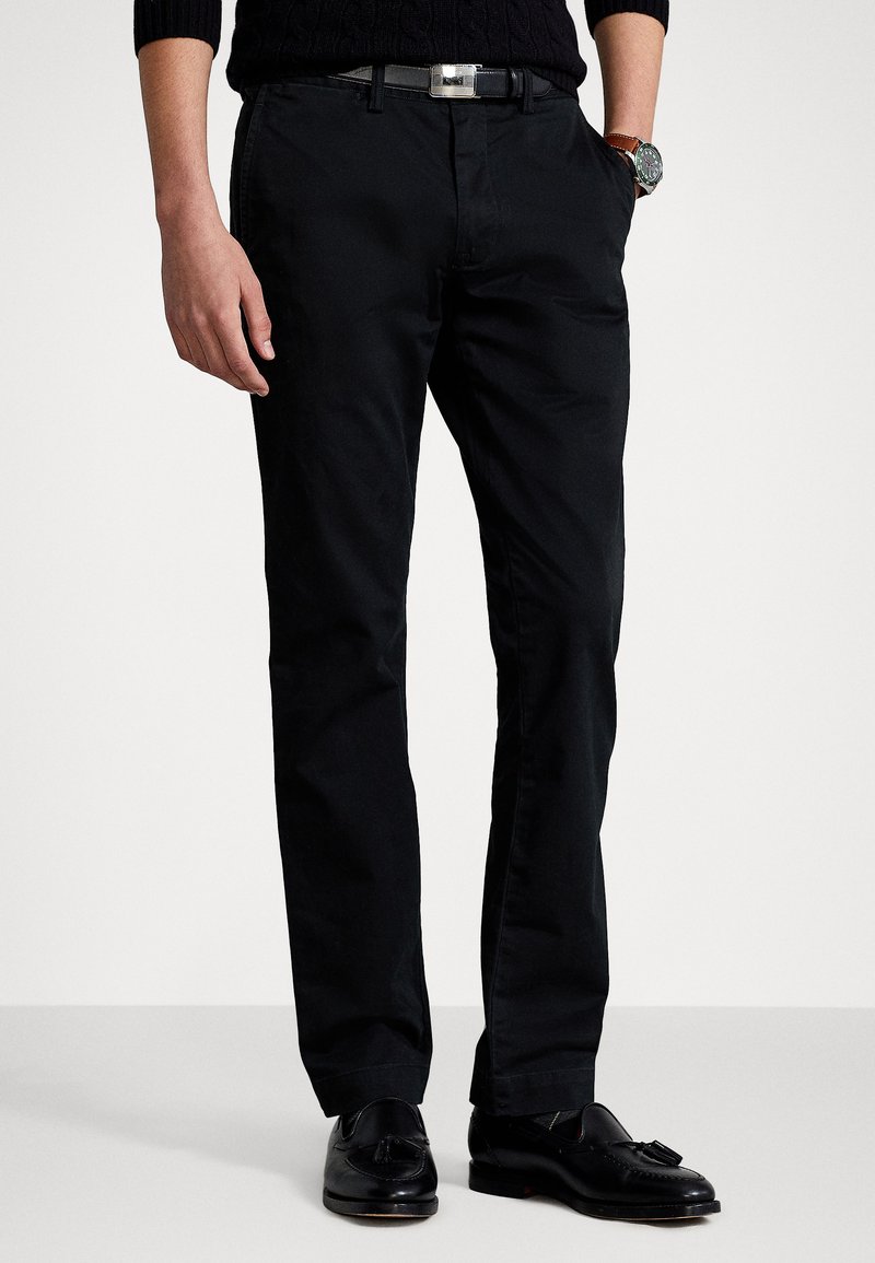 Polo Ralph Lauren FLAT PANT - Pantalones chinos - black/negro - Zalando.es