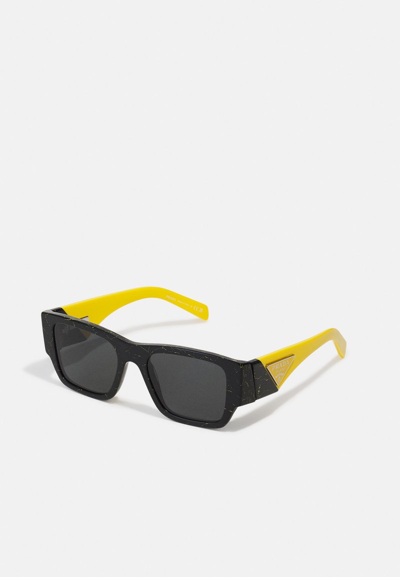 Prada UNISEX Sunglasses black/yellow marble/dark grey/black Zalando.ie