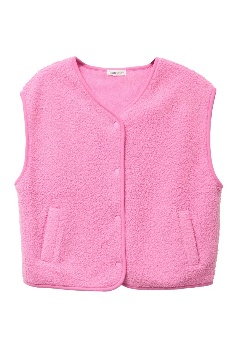 Gilet Sans Manches Red Camel - Femme XS - Rose Matelassé - Poches Zippées