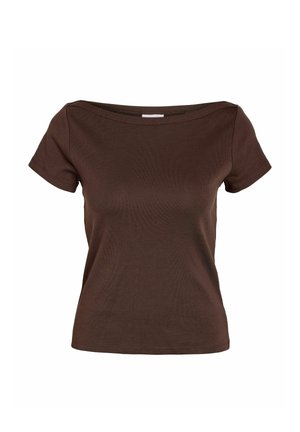 Noisy May, T-SHIRT NMSTORMI - T-shirt imprimé - coffee bean