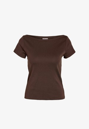 Noisy May, T-SHIRT NMSTORMI - Camiseta básica - coffee bean