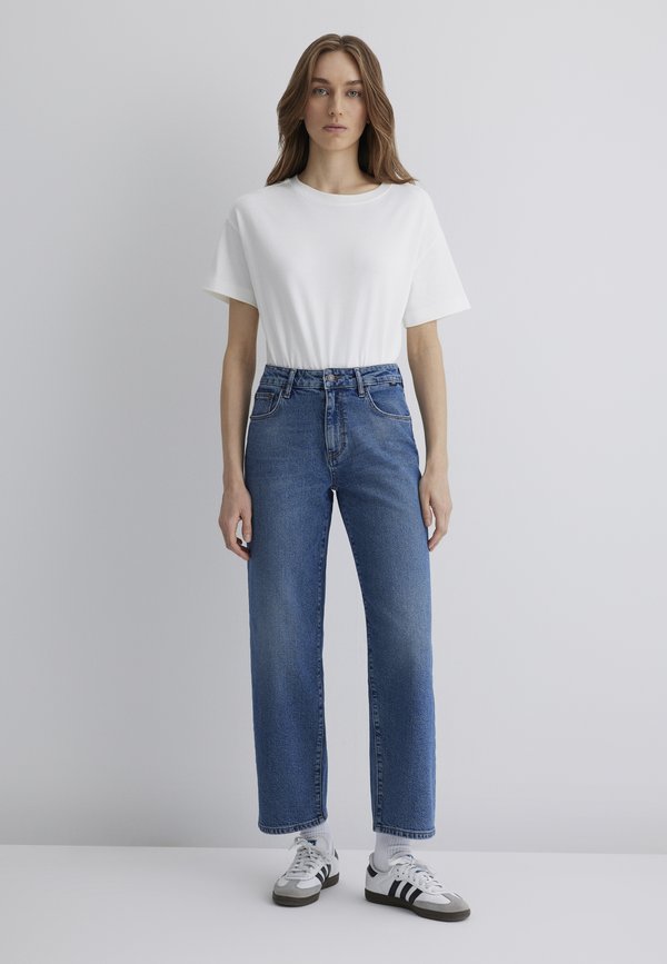 LEILA - Jeans Straight Leg - dark brushed 90's
