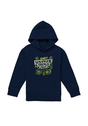 NETFLIX, STRANGER THINGS TALES FROM 85 GRAFFITI GLOW UNISEX - Kapuzenpullover - dark blue