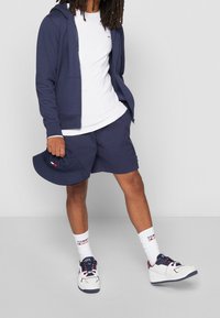 Tommy Jeans Tröja med dragkedja - dark blue