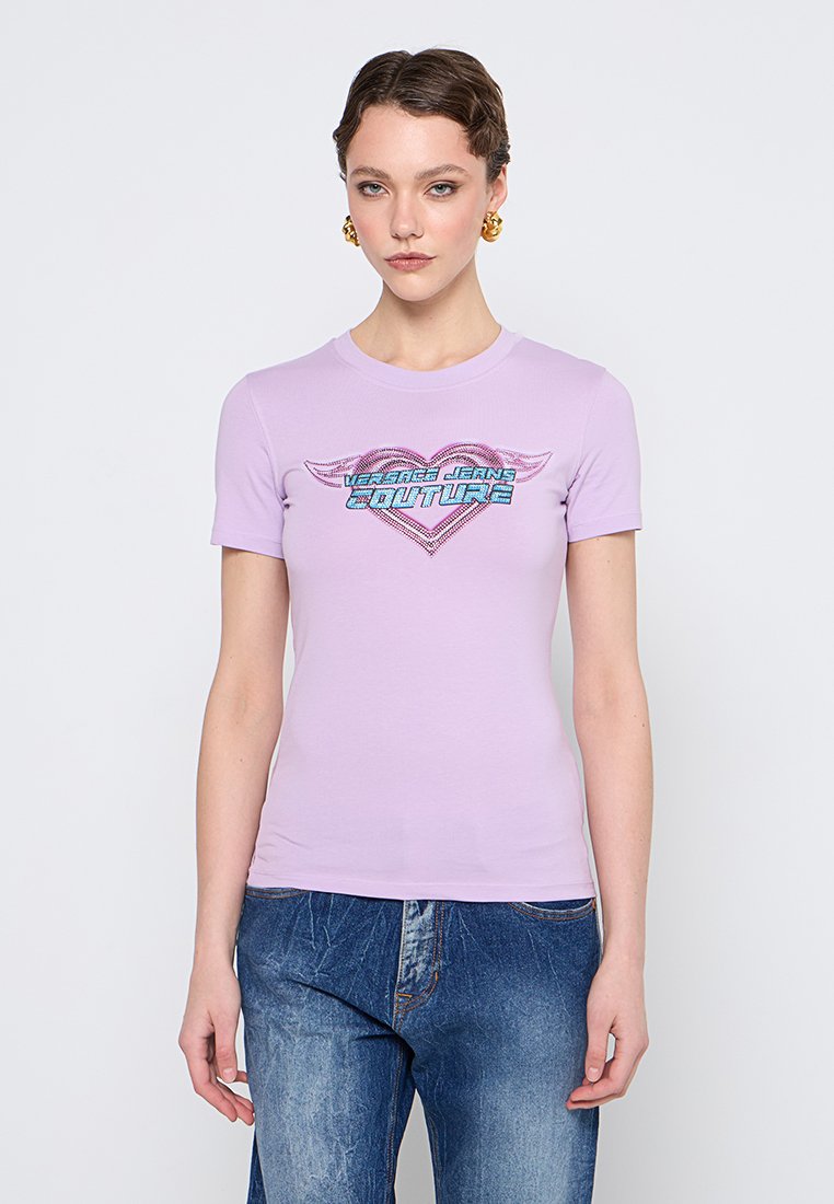 Versace Jeans Couture T-shirt print paars Versace Jeans Couture T-shirt print paars