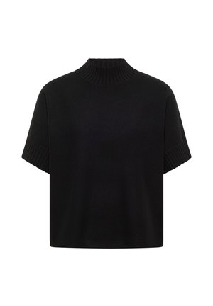 Cecil, DOLMAN PULLOVER MIT TURTLE NECK - Basic T-shirt - black