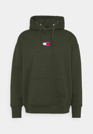 BADGE HOODIE UNISEX - Luvtröja - dark olive