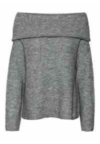 Vero Moda VMERA - Stickad tröja - medium grey melange