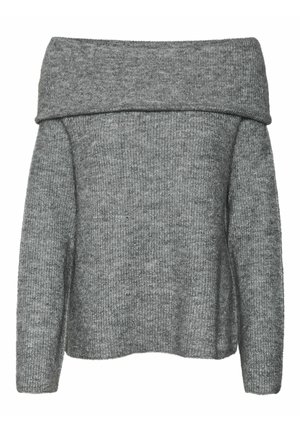 Vero Moda VMERA - Stickad tröja - medium grey melange