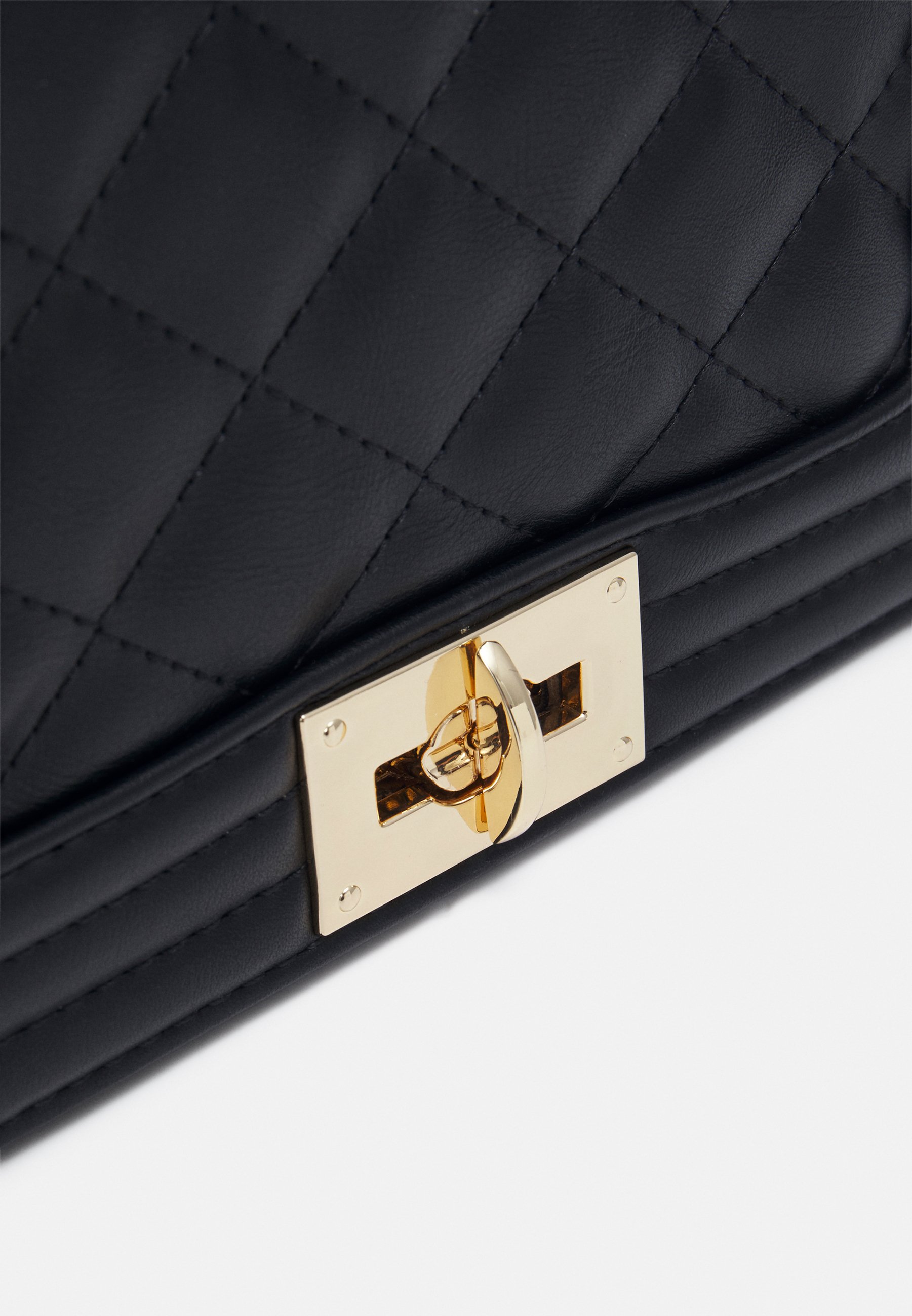 Gina Tricot MIA BAG - Rankinė - black/gold coloured/juoda - Zalando.lt