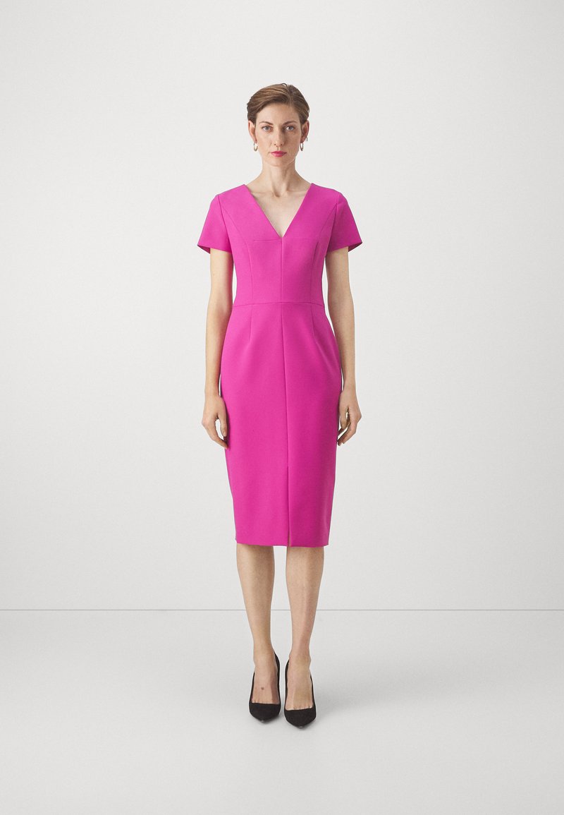 HUGO - KALAMARA - Robe fourreau - dark pink, Agrandir