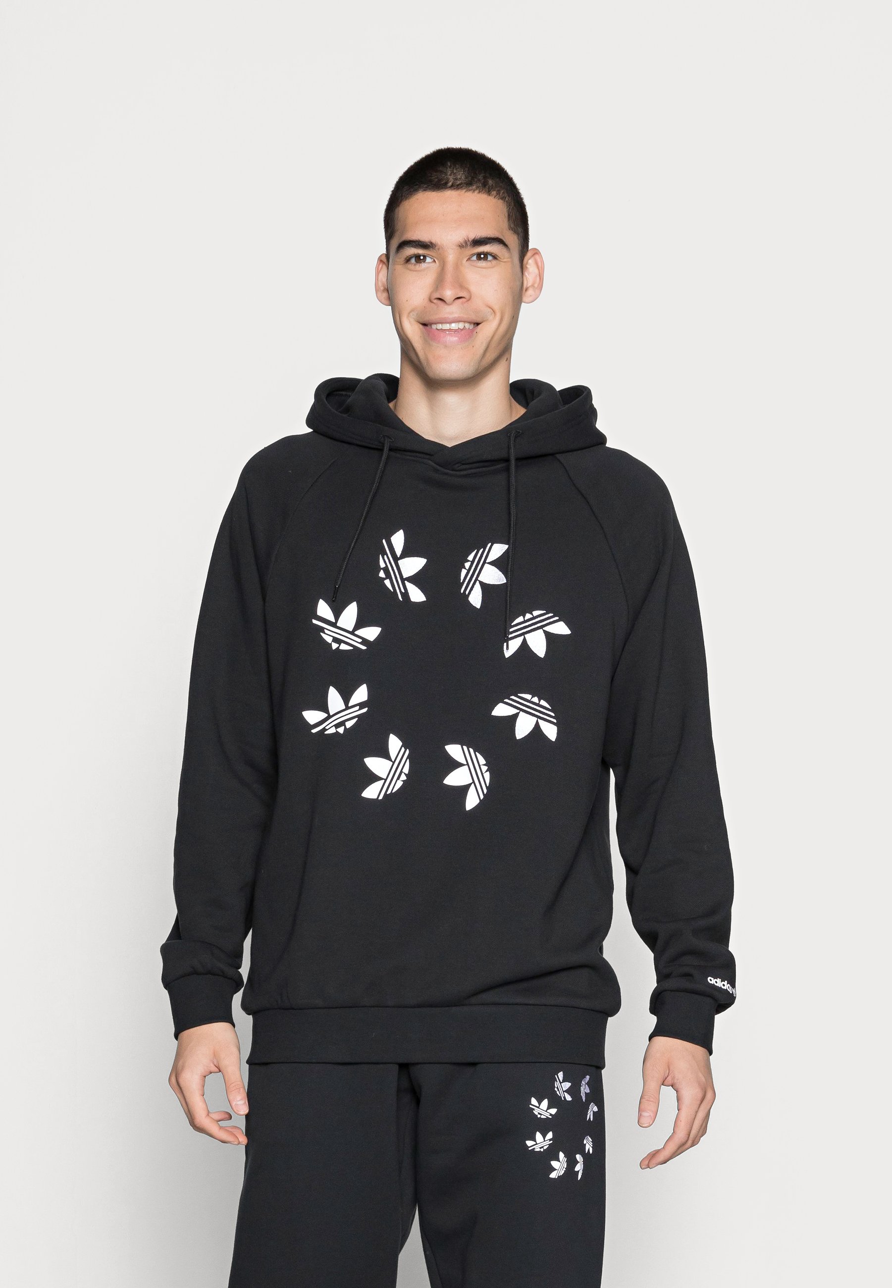 adidas Originals HOODY Felpa con cappuccio black/white/nero