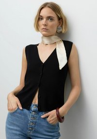 Vero Moda AWSIMONE  - Strukirani kaput - black