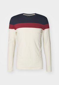 Long sleeved top - offwhite/dark blue