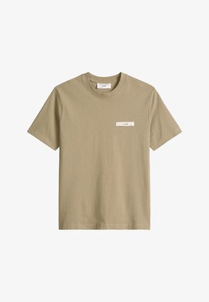 Marc O'Polo DENIM, T-SHIRT, SSL, BRANDING TAPE, RELAXED FIT - Print T-shirt - soft brown