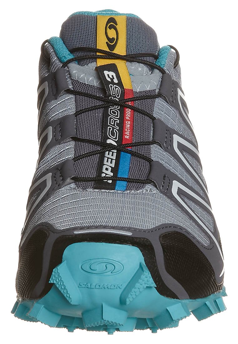 Salomon SPEEDCROSS 3 - Trail hardloopschoenen - grau/türkis/lichtblauw -  Zalando.nl