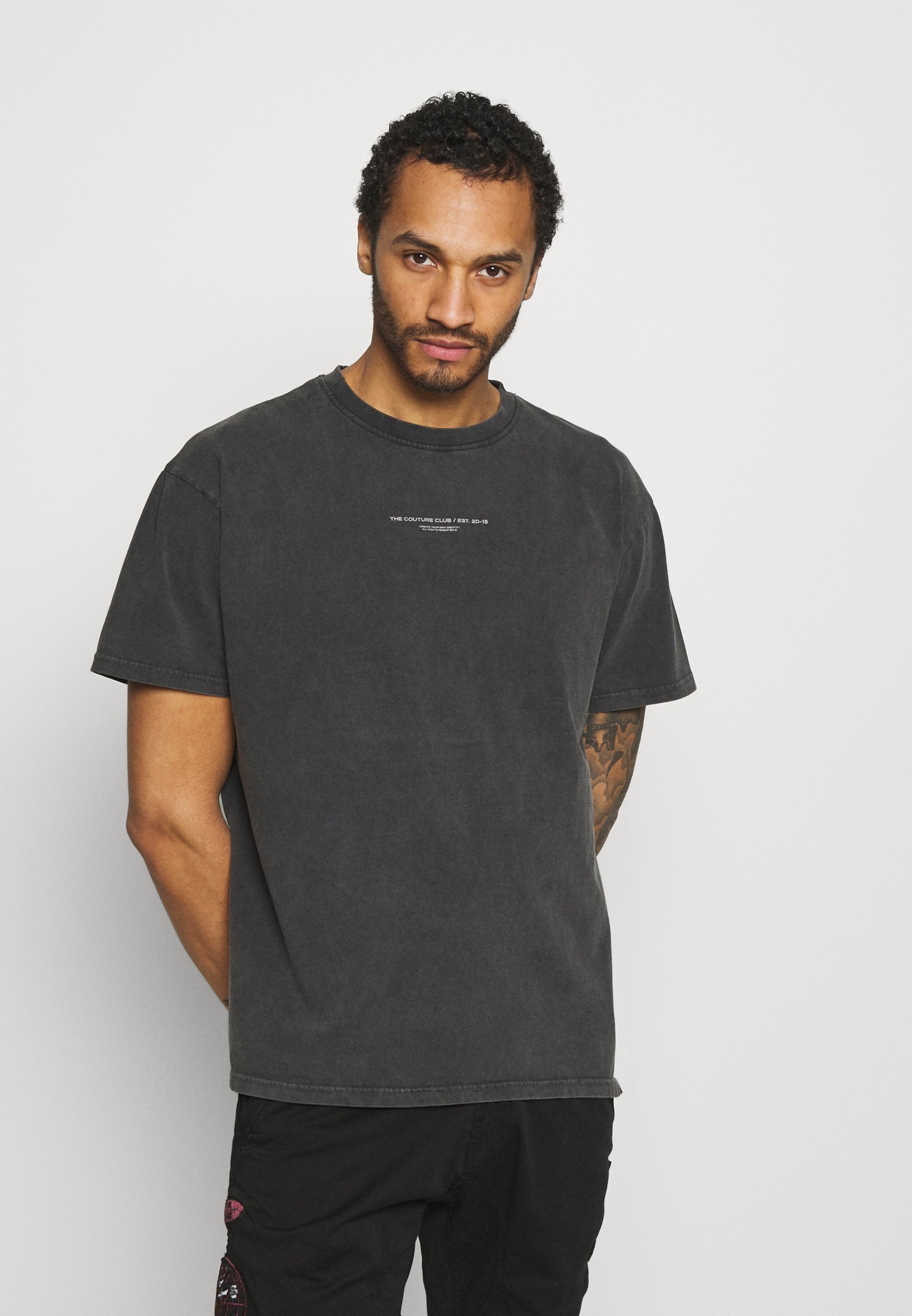 washed grey oversized t shirt