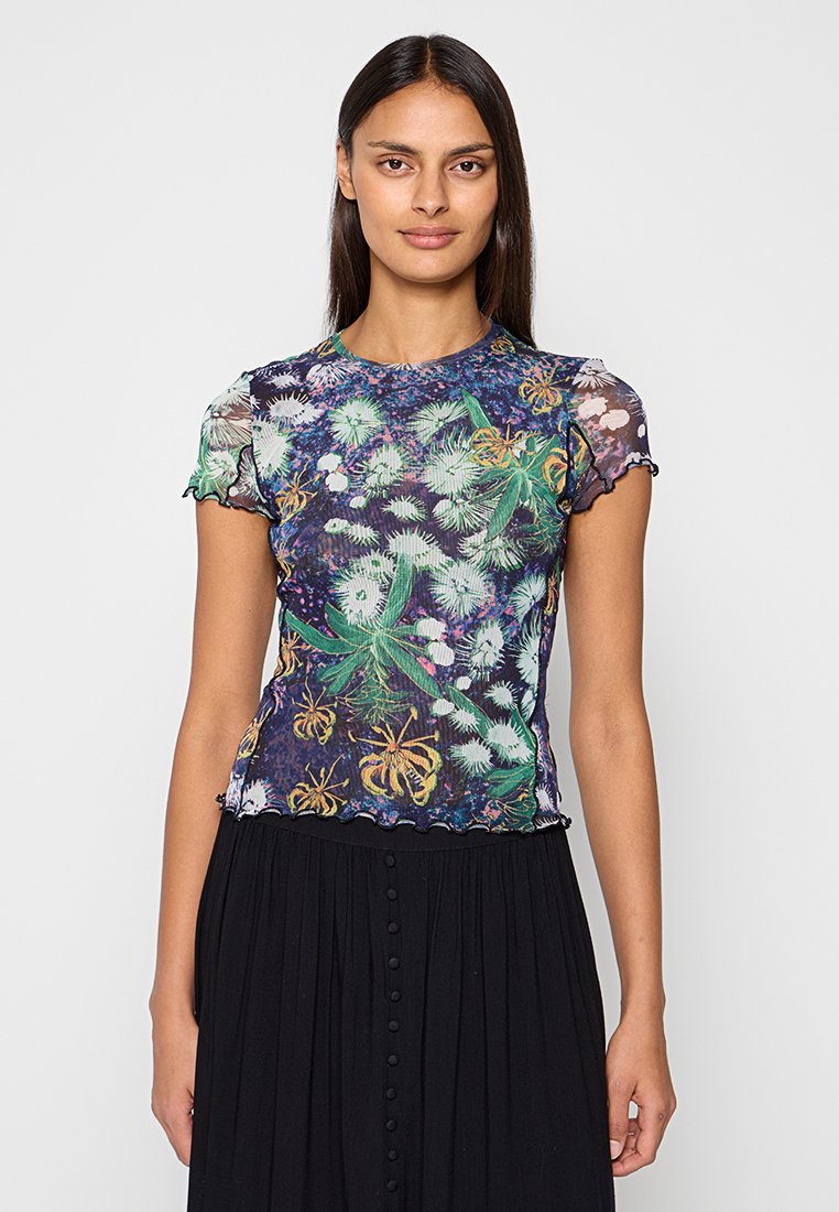 Desigual T-shirt print blauw Desigual T-shirt print blauw