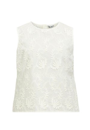 Object BESTICKTES - Top - cloud dancer