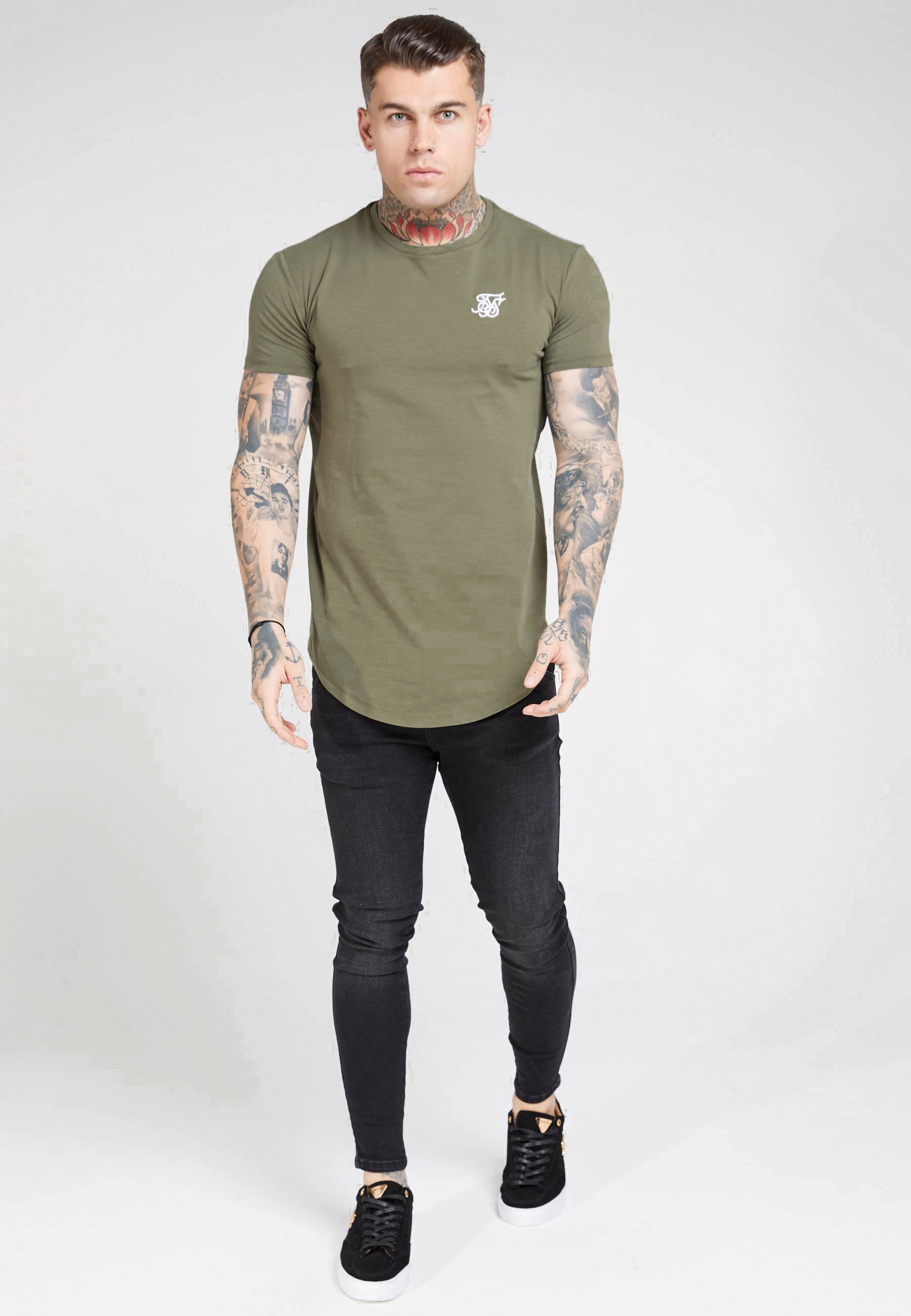 SIKSILK Camiseta básica - khaki/caqui - Zalando.es