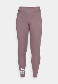 LOGO LEGGINGS  - Leggingek - raisin