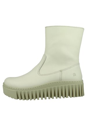ELEGANTE  BRIGHTON GRASS WAXED  - Platform ankle boots - cream