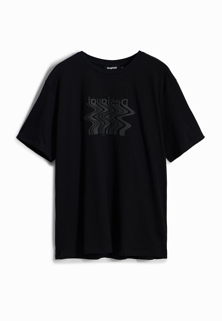 Desigual T-shirt print zwart